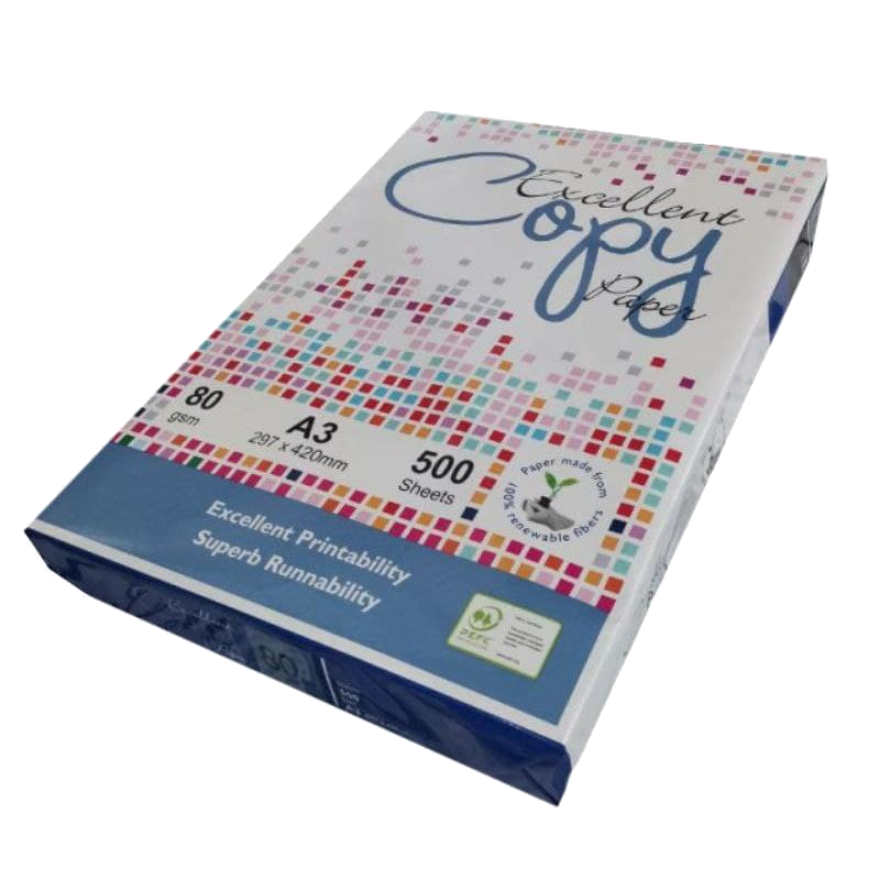 Папір для друку EXCELLENT COPY A3, 80 г/м2, 500 арк., білий